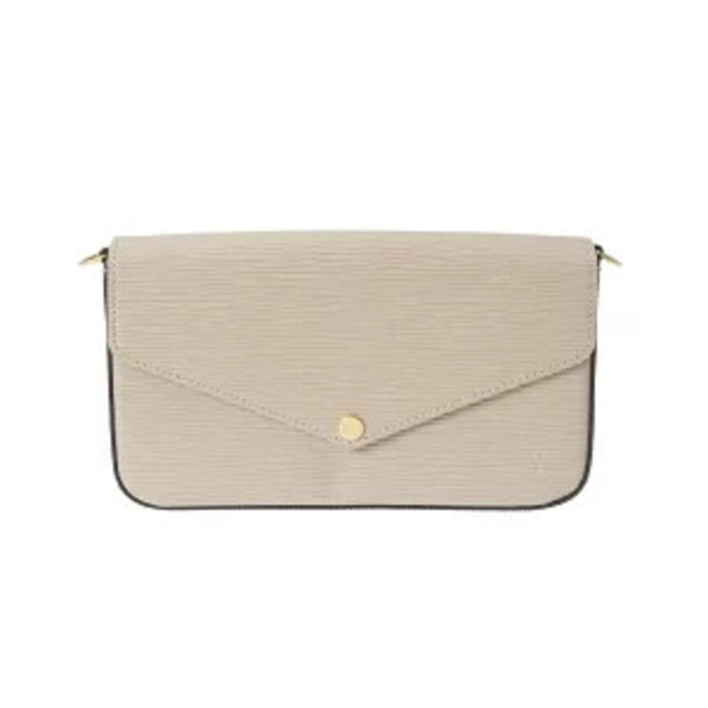 Louis Vuitton Epi Pochette Felicie clutch Galet leather shoulder bag handbag